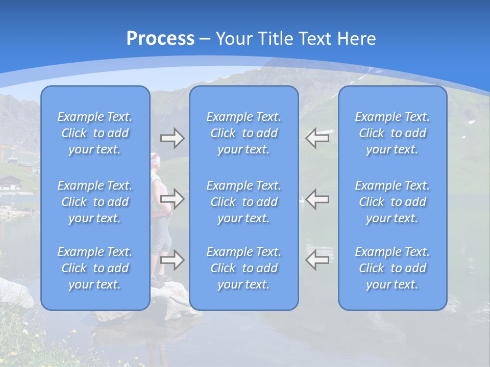 A Person Standing On A Rock In The Water PowerPoint Template