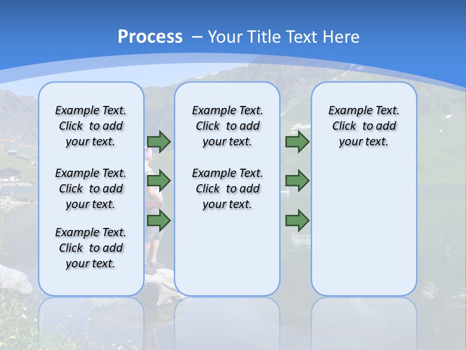 A Person Standing On A Rock In The Water PowerPoint Template