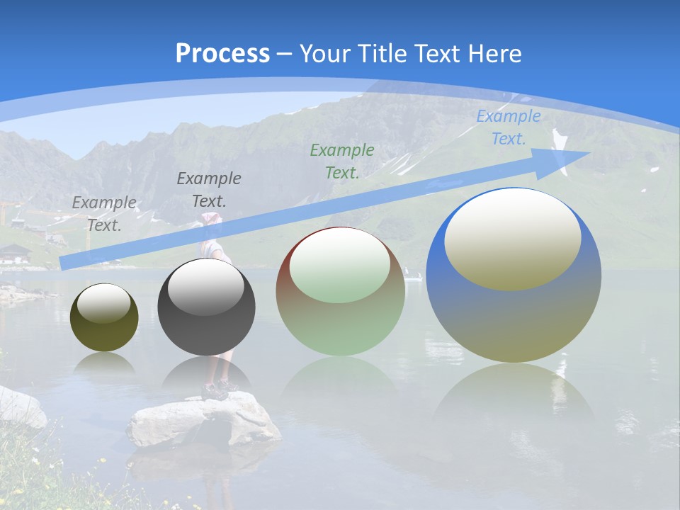 A Person Standing On A Rock In The Water PowerPoint Template