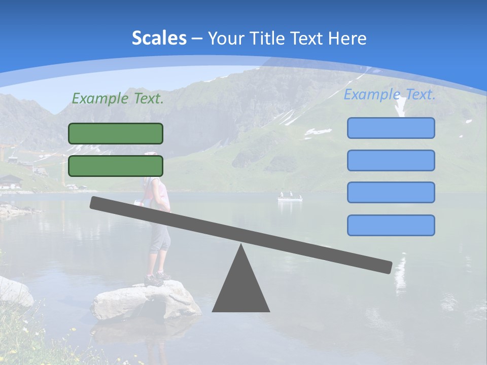 A Person Standing On A Rock In The Water PowerPoint Template