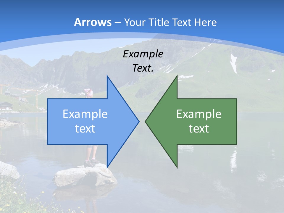 A Person Standing On A Rock In The Water PowerPoint Template