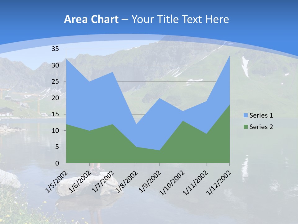 A Person Standing On A Rock In The Water PowerPoint Template