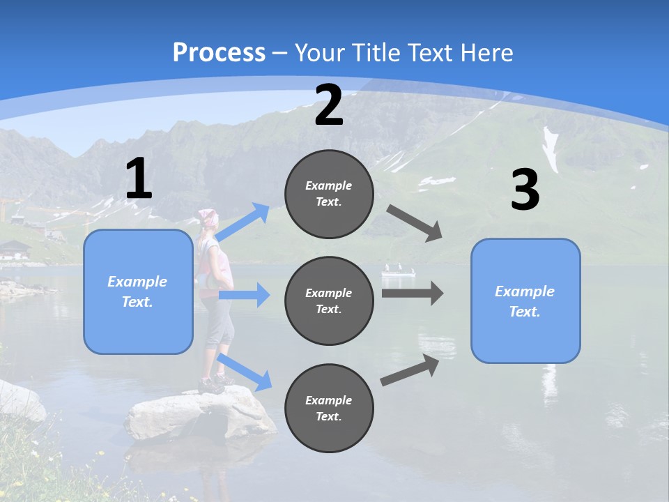 A Person Standing On A Rock In The Water PowerPoint Template