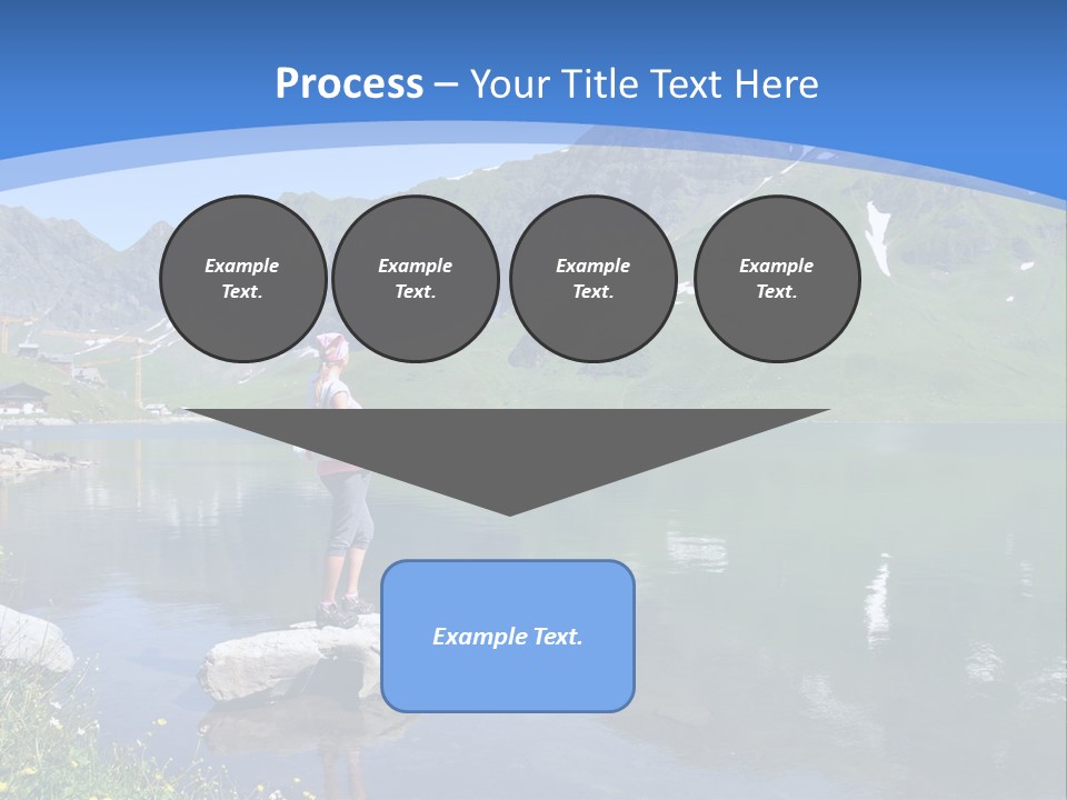 A Person Standing On A Rock In The Water PowerPoint Template