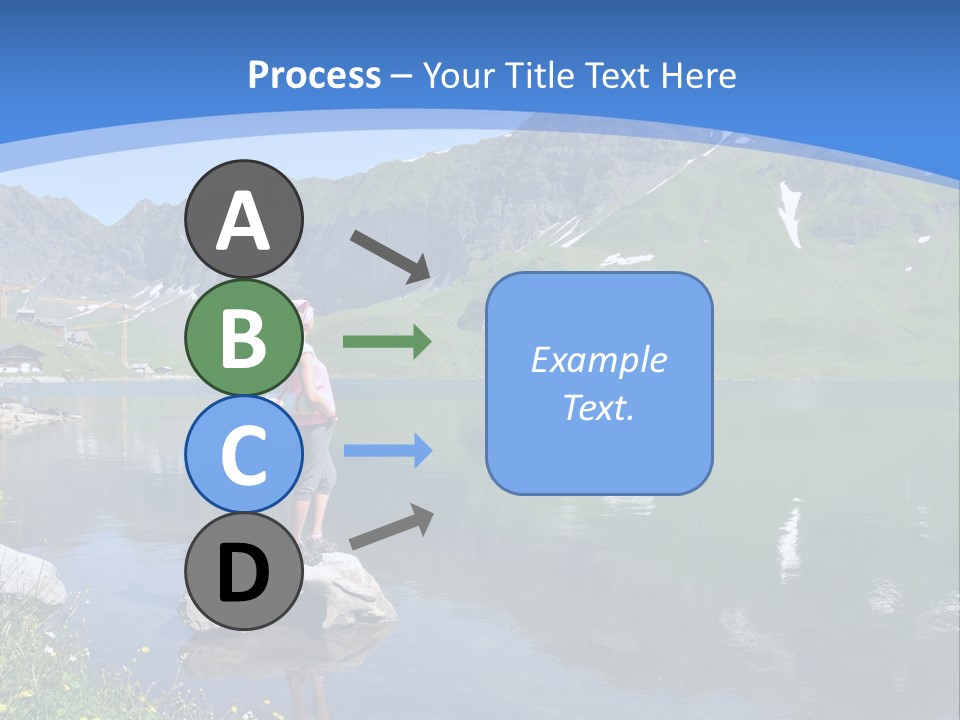 A Person Standing On A Rock In The Water PowerPoint Template