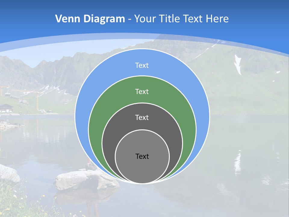 A Person Standing On A Rock In The Water PowerPoint Template