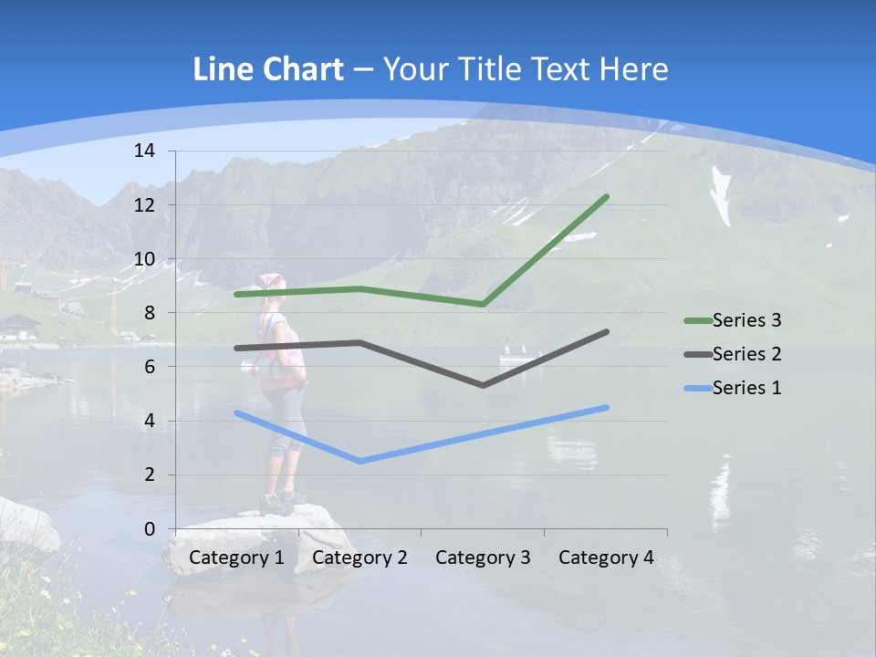 A Person Standing On A Rock In The Water PowerPoint Template