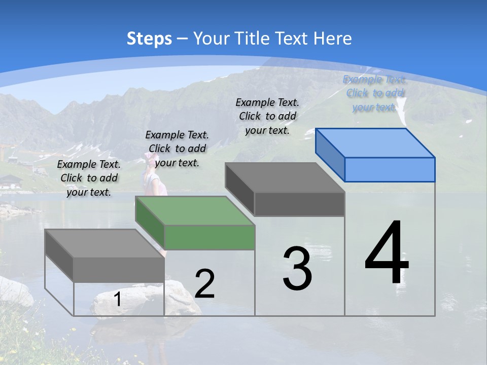 A Person Standing On A Rock In The Water PowerPoint Template