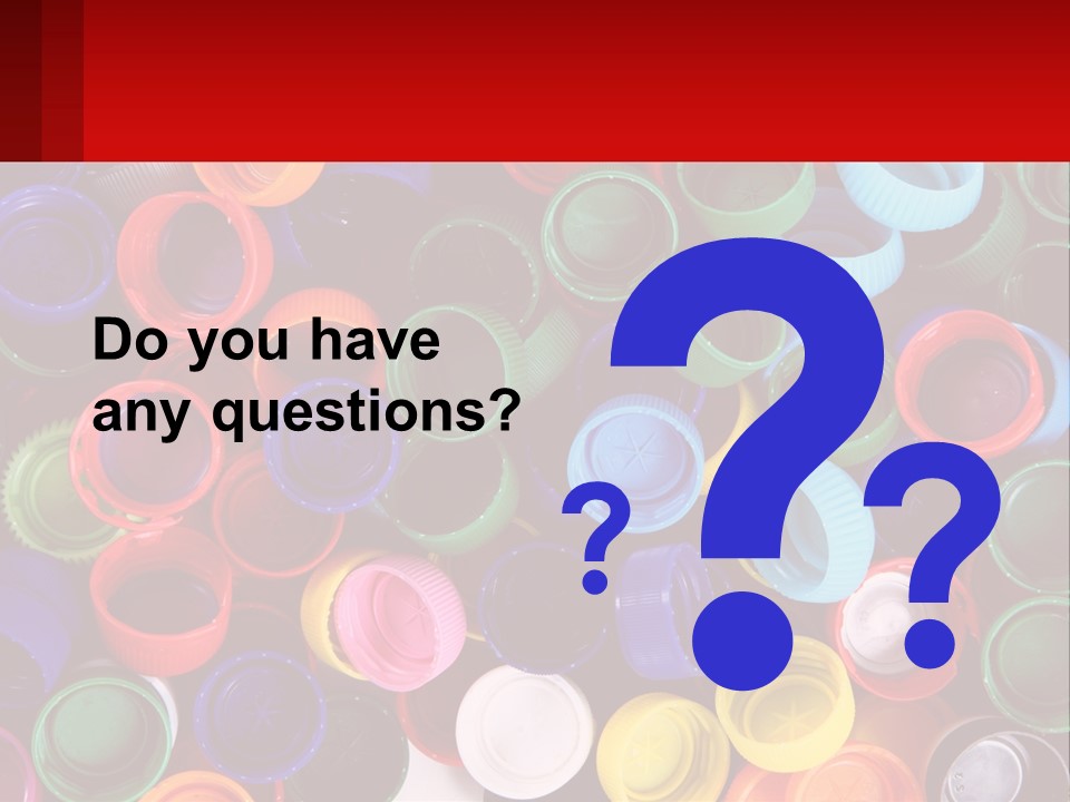 A Large Pile Of Colorful Cups With A Red Background PowerPoint Template