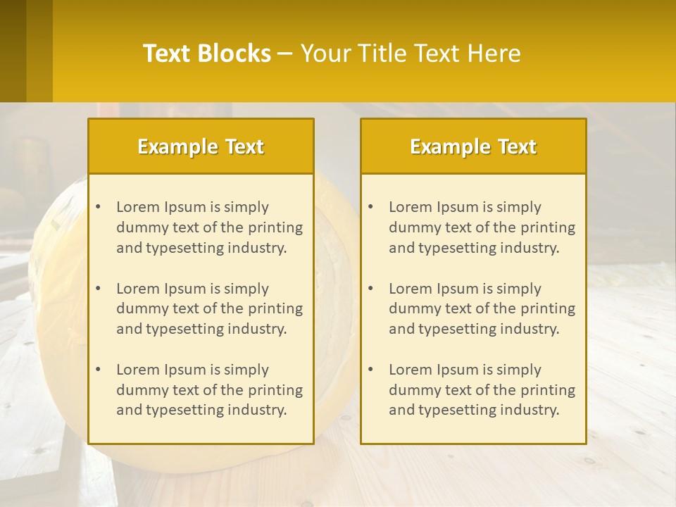 A Yellow Roll Of Insulation In A Attic PowerPoint Template