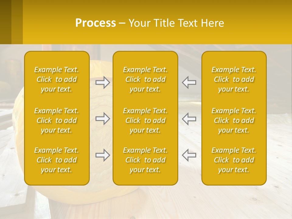 A Yellow Roll Of Insulation In A Attic PowerPoint Template