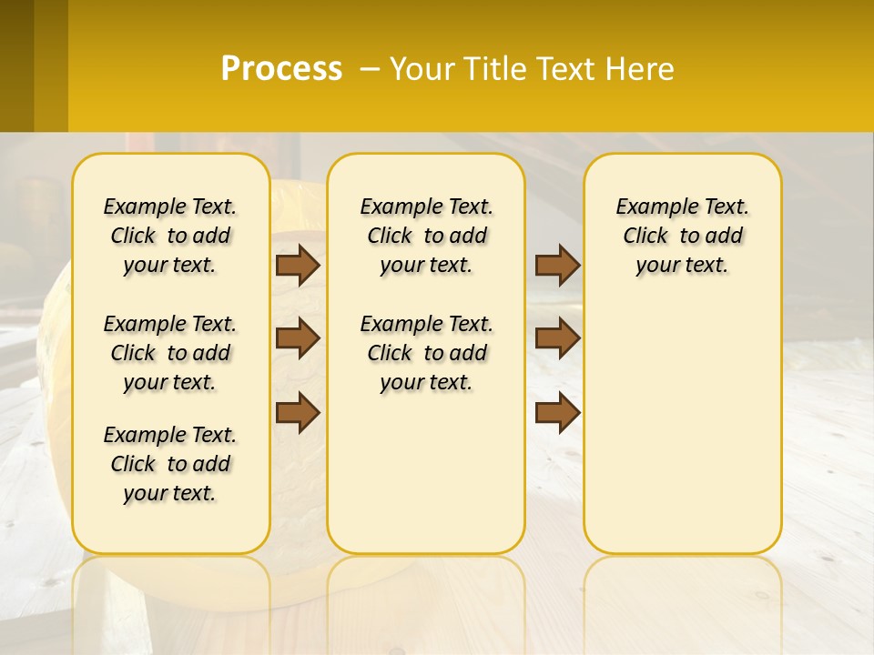 A Yellow Roll Of Insulation In A Attic PowerPoint Template