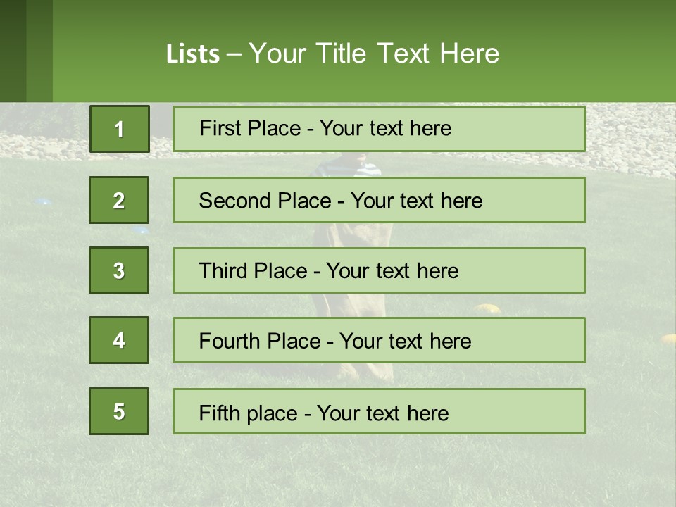 A Young Boy Standing On Top Of A Lush Green Field PowerPoint Template