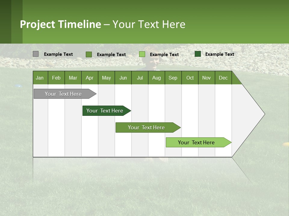 A Young Boy Standing On Top Of A Lush Green Field PowerPoint Template