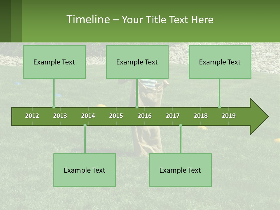 A Young Boy Standing On Top Of A Lush Green Field PowerPoint Template
