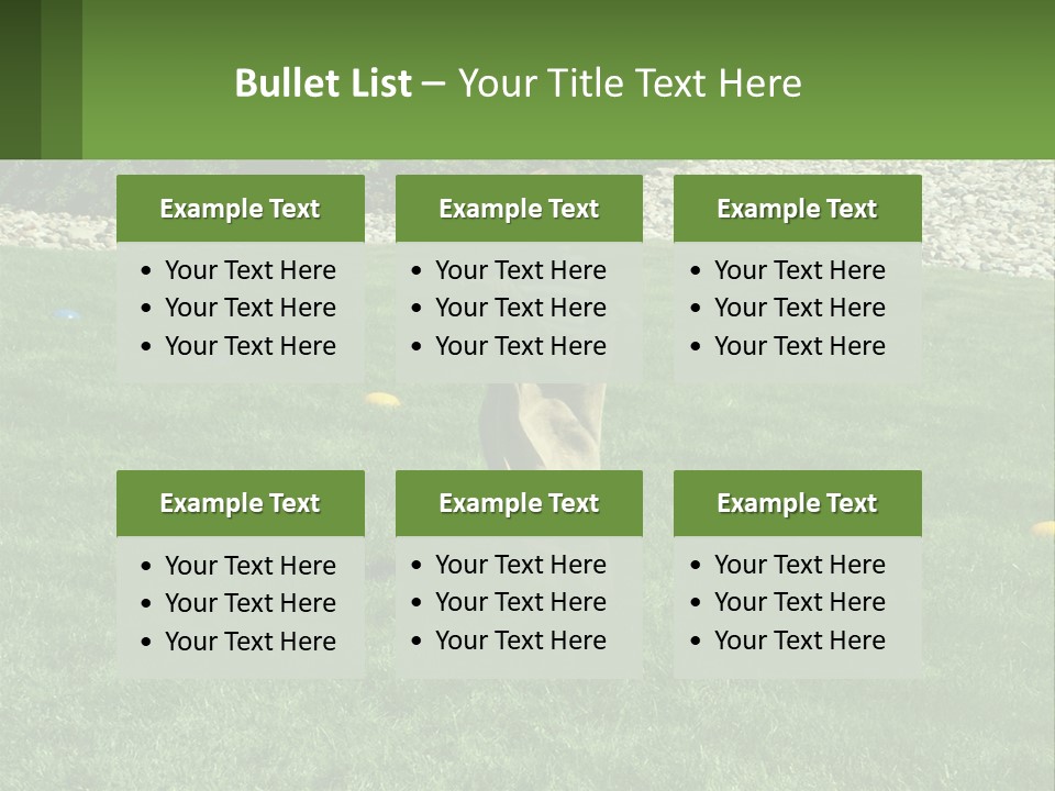 A Young Boy Standing On Top Of A Lush Green Field PowerPoint Template