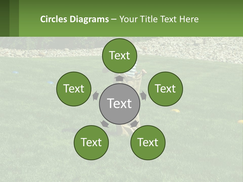 A Young Boy Standing On Top Of A Lush Green Field PowerPoint Template