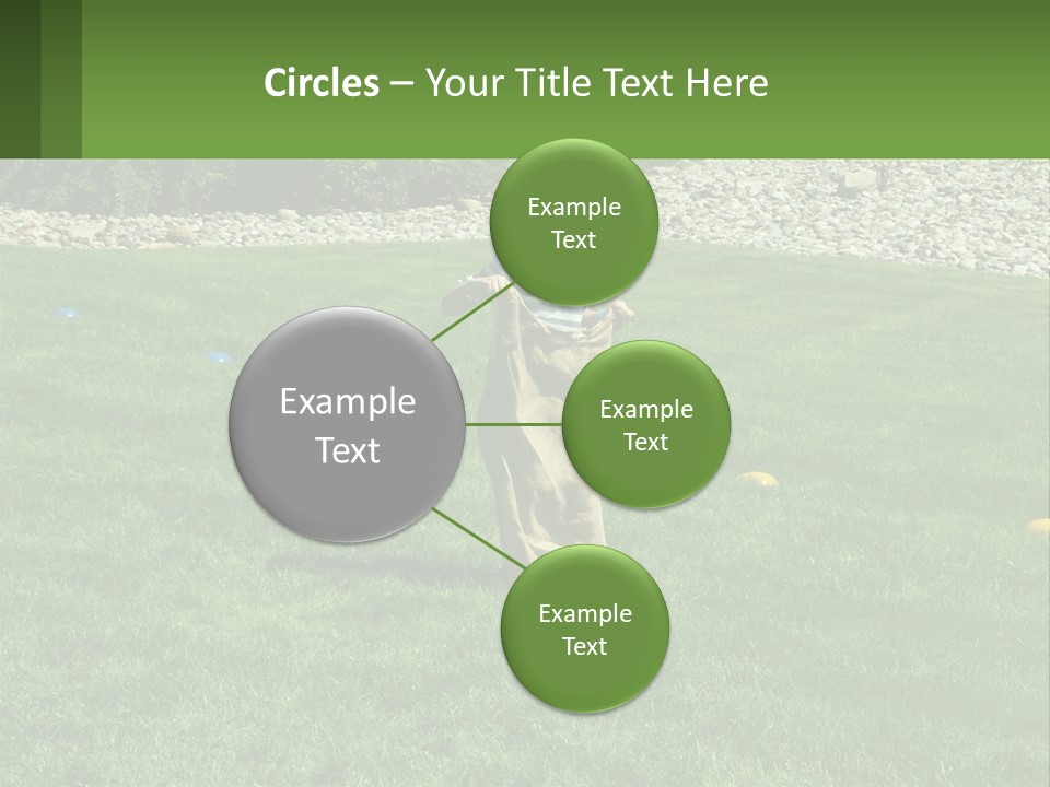 A Young Boy Standing On Top Of A Lush Green Field PowerPoint Template