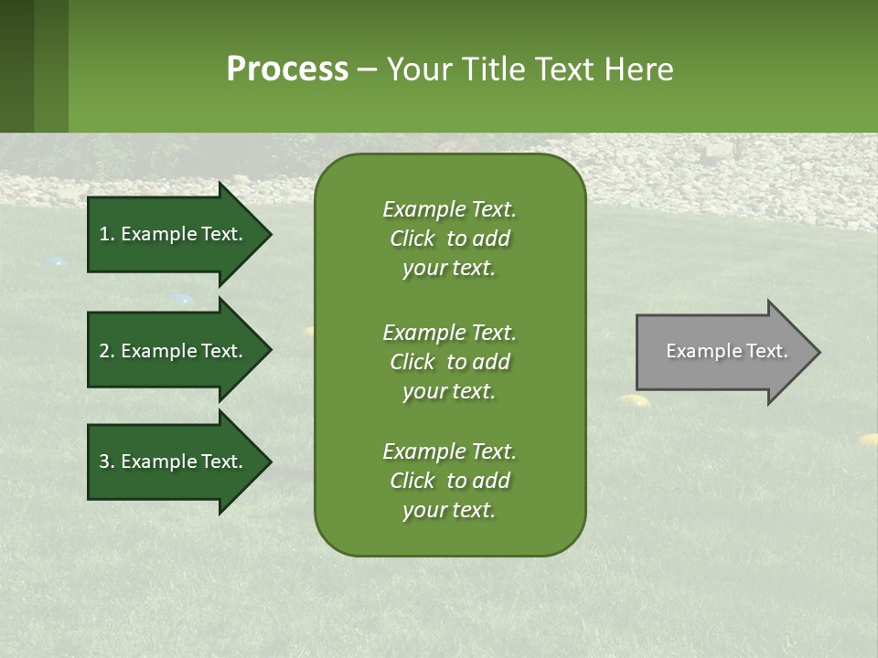 A Young Boy Standing On Top Of A Lush Green Field PowerPoint Template