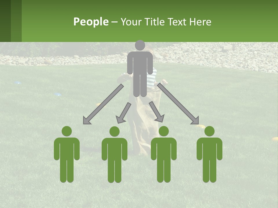 A Young Boy Standing On Top Of A Lush Green Field PowerPoint Template