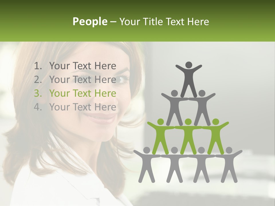 A Woman Is Smiling In Front Of A Computer PowerPoint Template