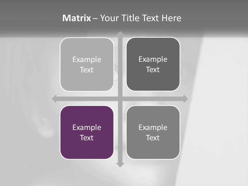 A Little Girl Looking Over A Wall With Her Eyes Wide Open PowerPoint Template