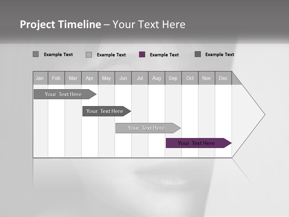 A Little Girl Looking Over A Wall With Her Eyes Wide Open PowerPoint Template