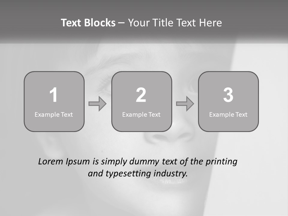 A Little Girl Looking Over A Wall With Her Eyes Wide Open PowerPoint Template