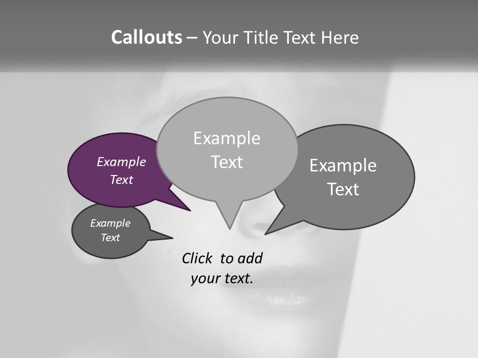 A Little Girl Looking Over A Wall With Her Eyes Wide Open PowerPoint Template