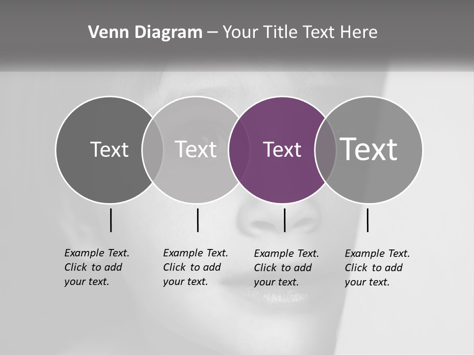 A Little Girl Looking Over A Wall With Her Eyes Wide Open PowerPoint Template