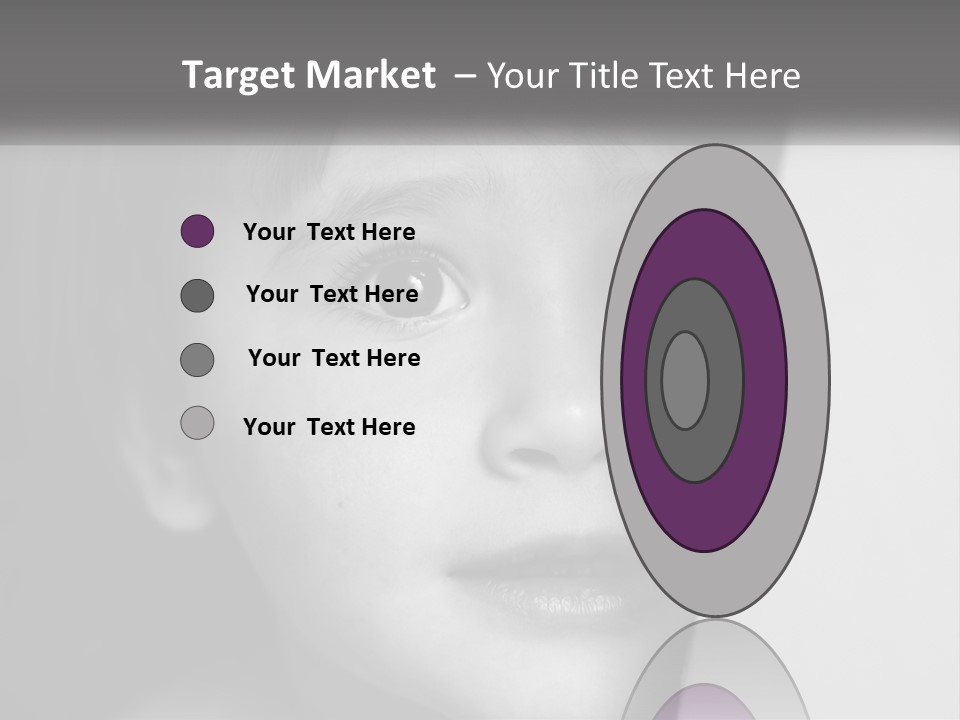 A Little Girl Looking Over A Wall With Her Eyes Wide Open PowerPoint Template