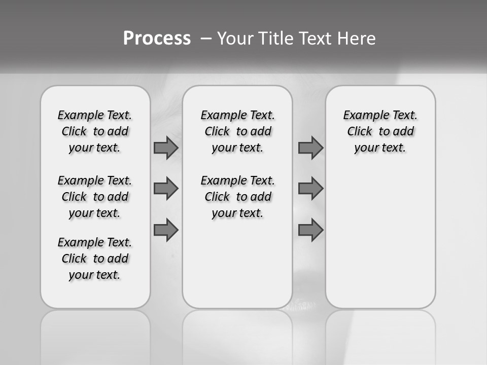 A Little Girl Looking Over A Wall With Her Eyes Wide Open PowerPoint Template