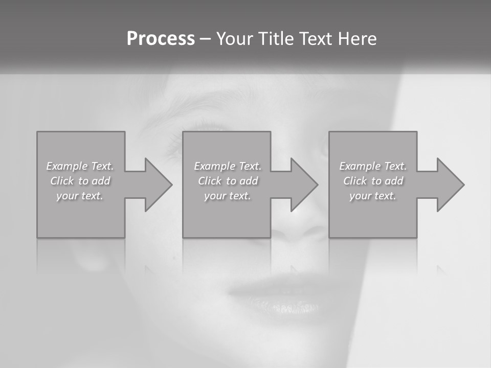 A Little Girl Looking Over A Wall With Her Eyes Wide Open PowerPoint Template