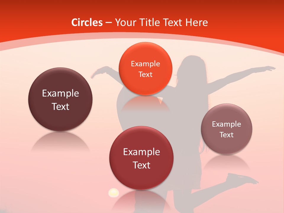 A Man And A Woman Are Standing On A Hill At Sunset PowerPoint Template