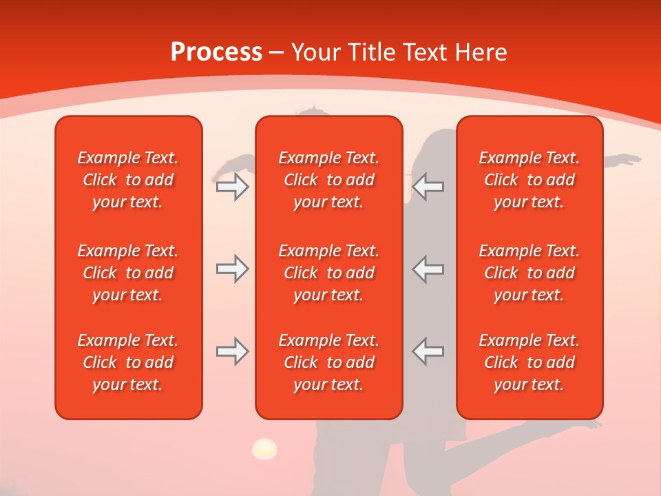 A Man And A Woman Are Standing On A Hill At Sunset PowerPoint Template