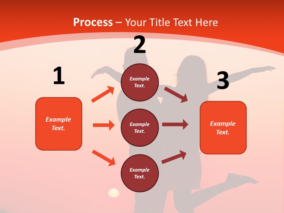 A Man And A Woman Are Standing On A Hill At Sunset PowerPoint Template
