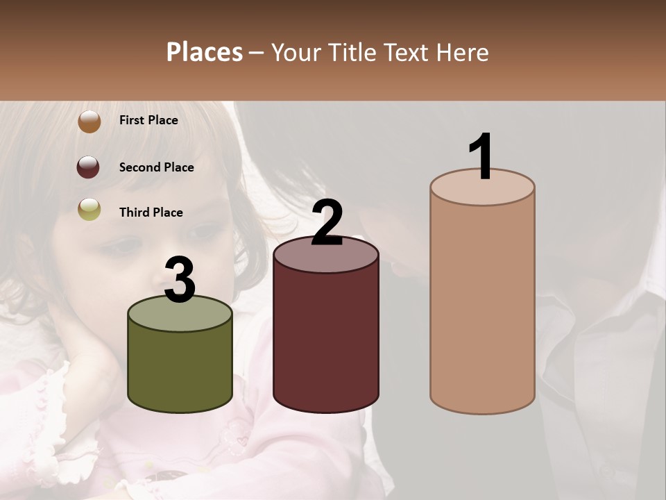 A Woman And A Little Girl Are Looking At Something PowerPoint Template