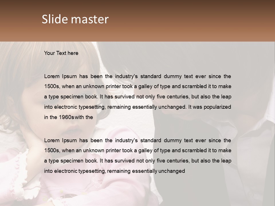 A Woman And A Little Girl Are Looking At Something PowerPoint Template