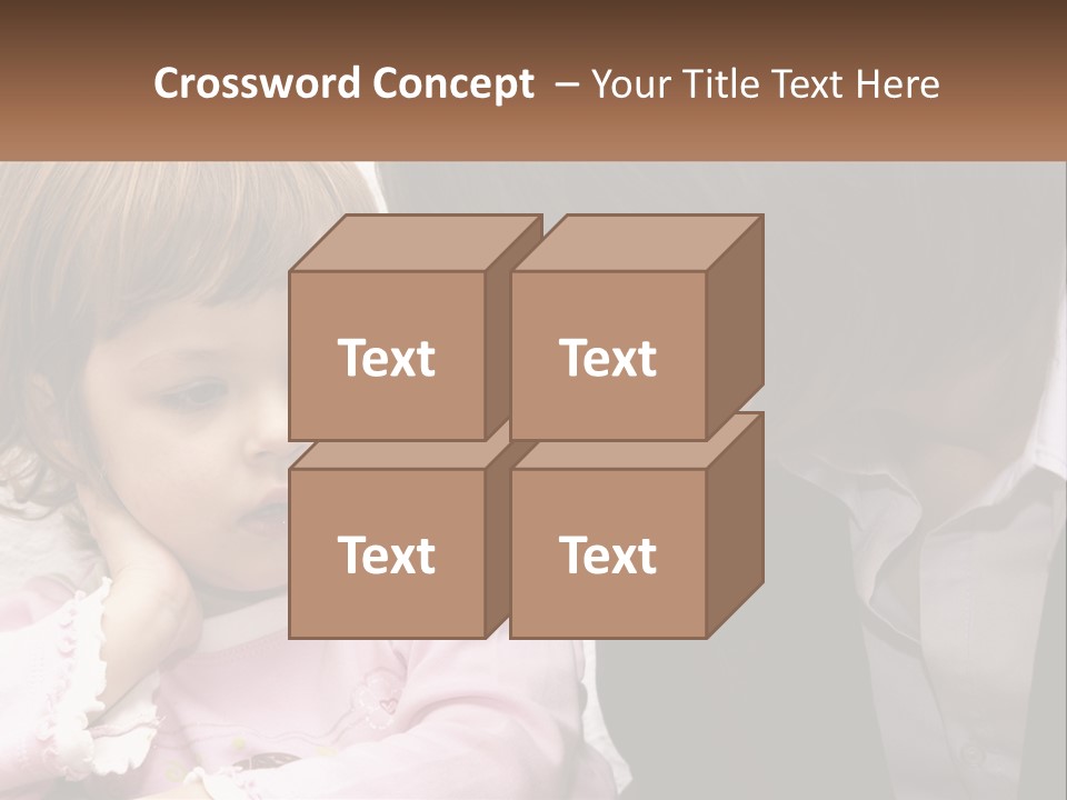 A Woman And A Little Girl Are Looking At Something PowerPoint Template