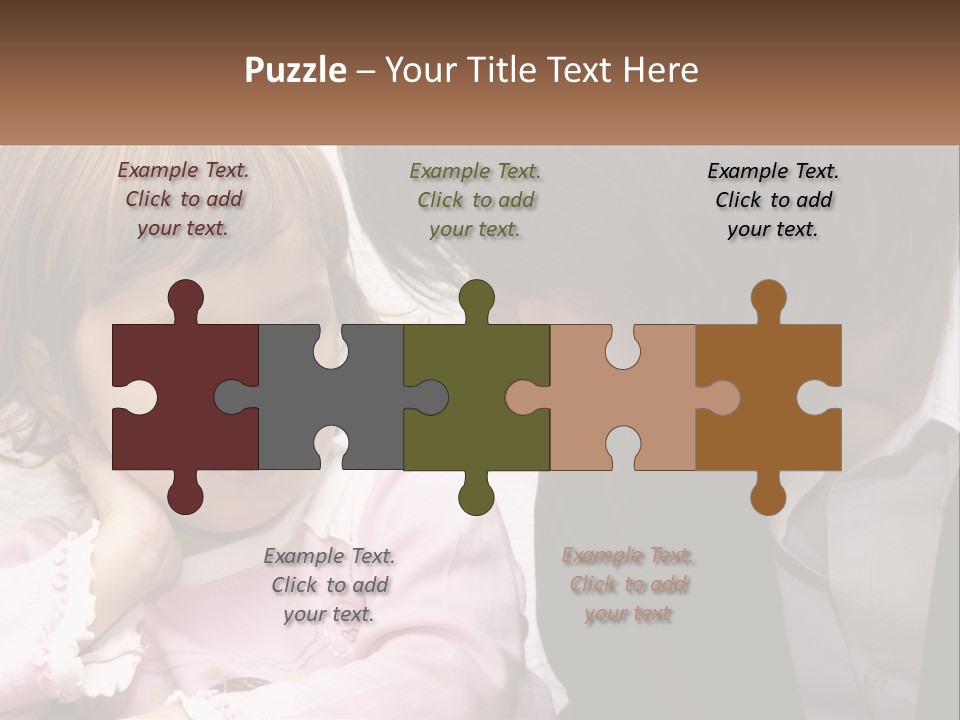 A Woman And A Little Girl Are Looking At Something PowerPoint Template