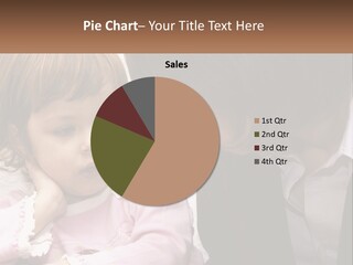 A Woman And A Little Girl Are Looking At Something PowerPoint Template