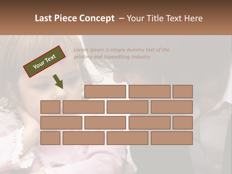 A Woman And A Little Girl Are Looking At Something PowerPoint Template