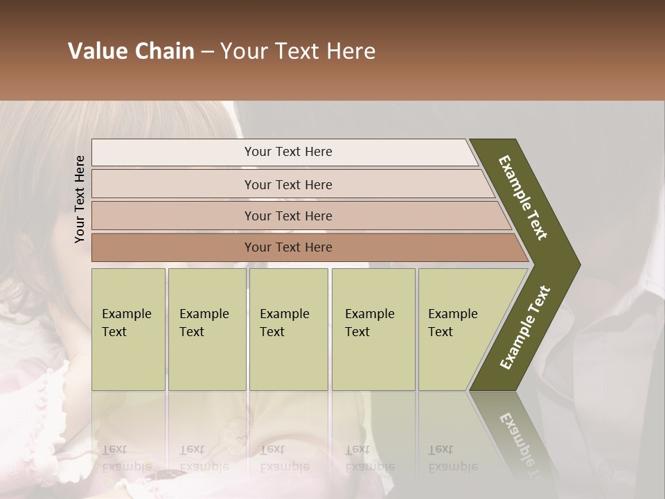 A Woman And A Little Girl Are Looking At Something PowerPoint Template
