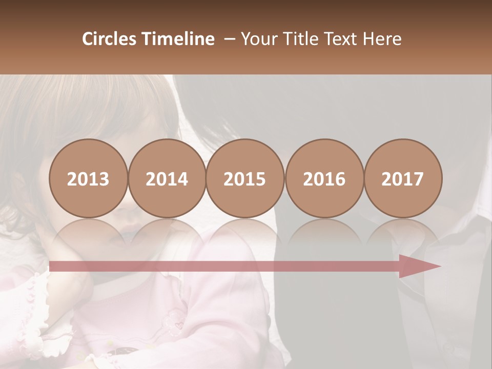 A Woman And A Little Girl Are Looking At Something PowerPoint Template