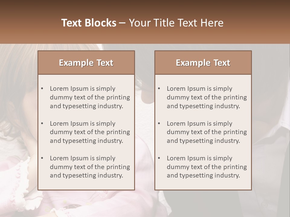 A Woman And A Little Girl Are Looking At Something PowerPoint Template