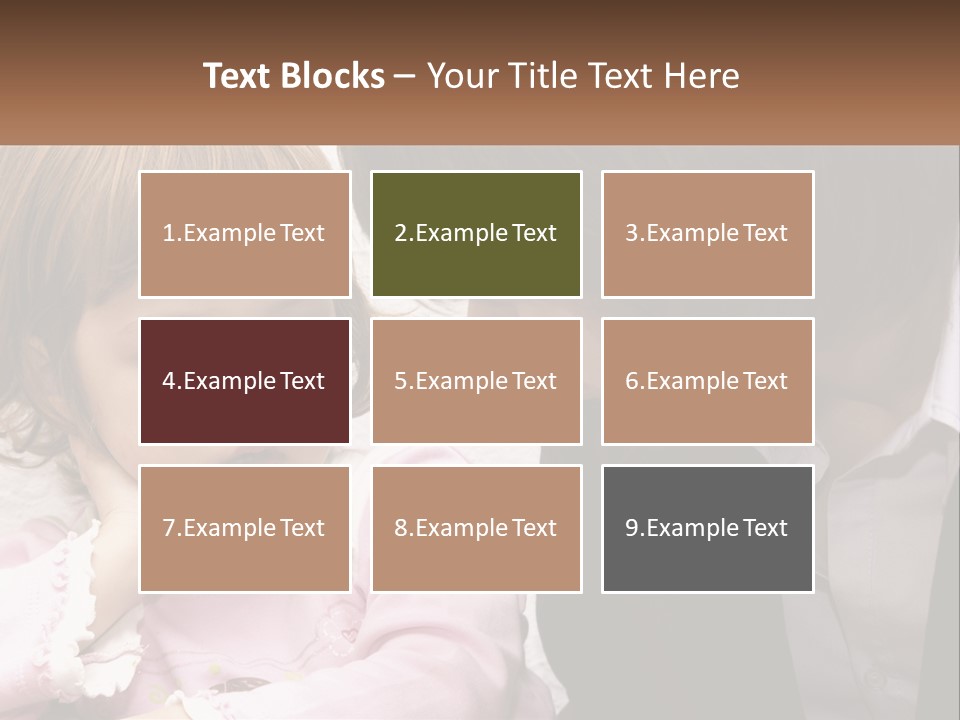 A Woman And A Little Girl Are Looking At Something PowerPoint Template