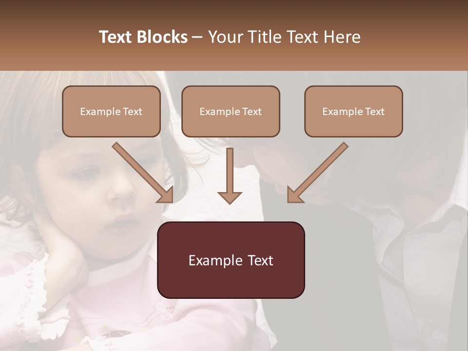 A Woman And A Little Girl Are Looking At Something PowerPoint Template