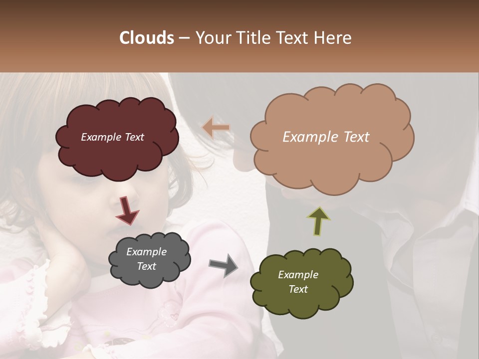 A Woman And A Little Girl Are Looking At Something PowerPoint Template