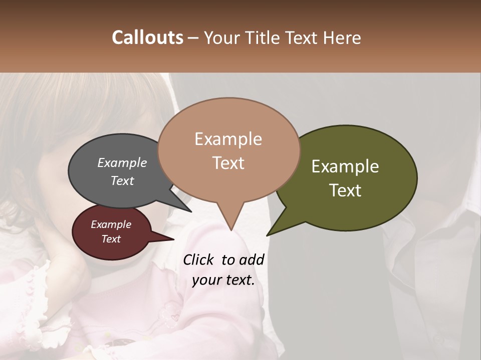 A Woman And A Little Girl Are Looking At Something PowerPoint Template