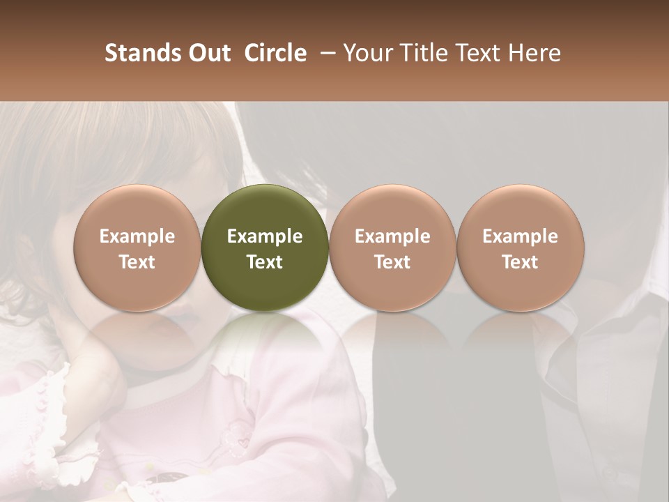 A Woman And A Little Girl Are Looking At Something PowerPoint Template